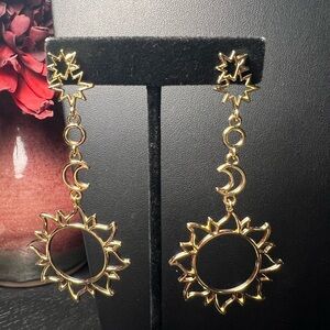 Sun Moon and Stars Earrings